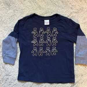 Hannah Andersson Dancing gingerbread Christmas boys size 4